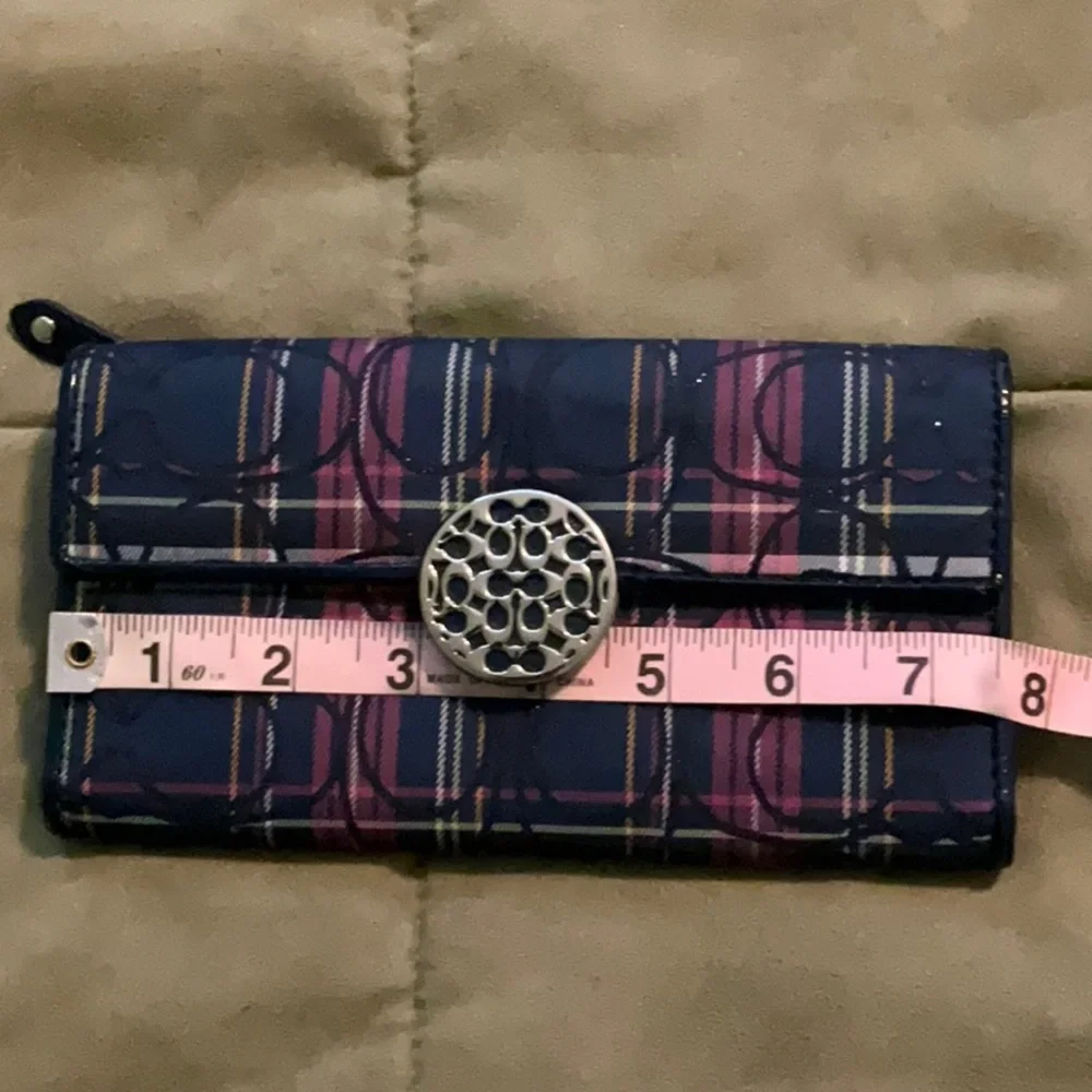 Coach tartan black